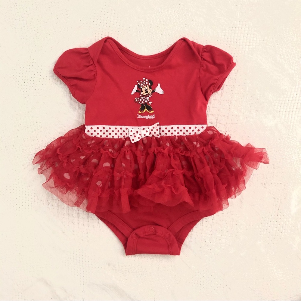 🌺 Disneyland Red Minnie Mouse Tutu Onesie